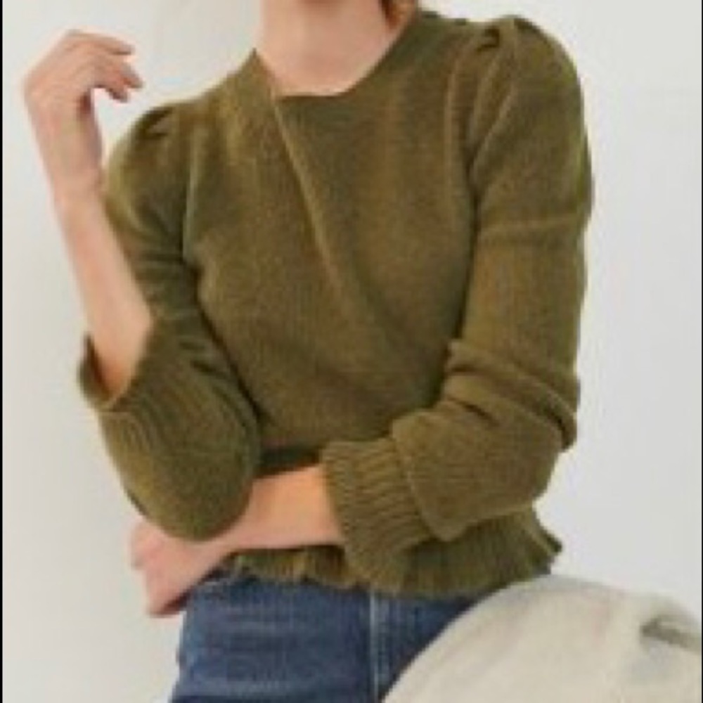 By Anthropologie puff sleeve sweater